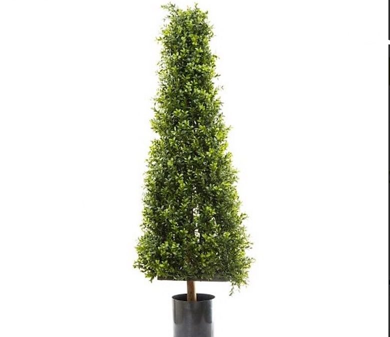 Artificial Boxwood Pyramid Tree 1.15mt with realistic foliage