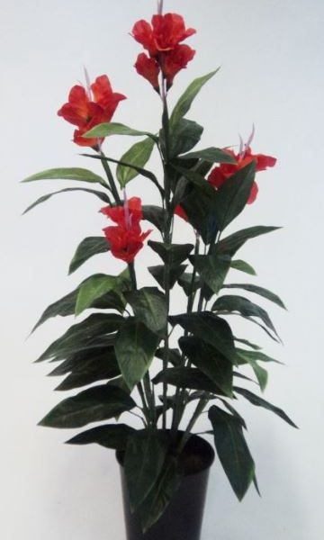Artificial Canna Lily 60cm red
