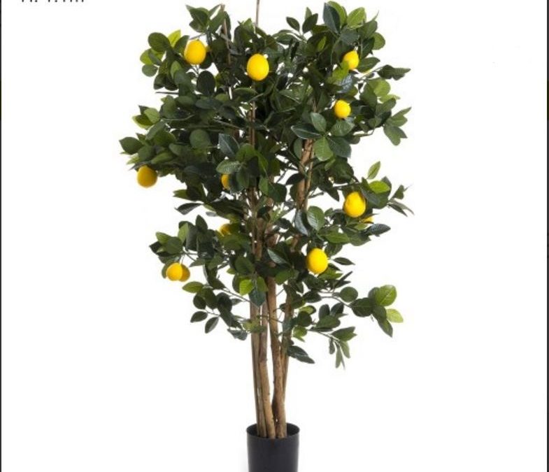 Artificial Lemon Tree 110cm/fruits – Silk Trees and Plants